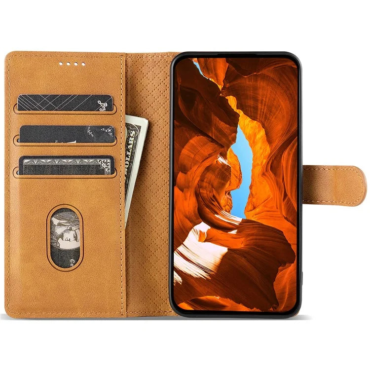 N.BEKUS CSJ-001 For Xiaomi Redmi Note 13 5G Case Solid Color Wallet Leather Phone Cover