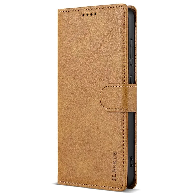 N.BEKUS CSJ-001 For Xiaomi Redmi Note 13 5G Case Solid Color Wallet Leather Phone Cover