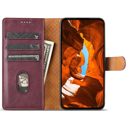 N.BEKUS CSJ-001 For Xiaomi Redmi Note 13 5G Case Solid Color Wallet Leather Phone Cover