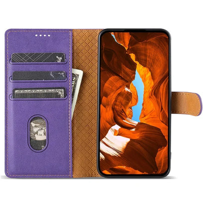 N.BEKUS CSJ-001 For Xiaomi Redmi Note 13 5G Case Solid Color Wallet Leather Phone Cover