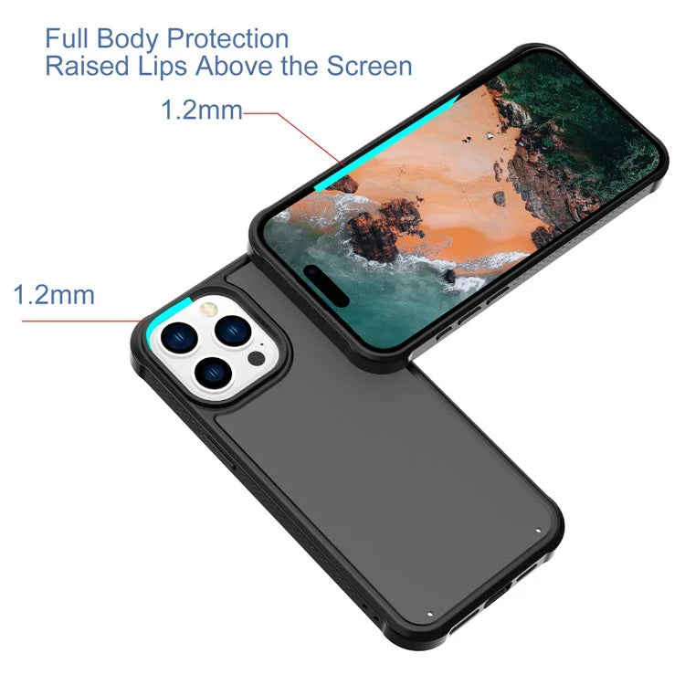 GW20 For iPhone 15 Pro Matte Case TPU+PC Shockproof Phone Cover