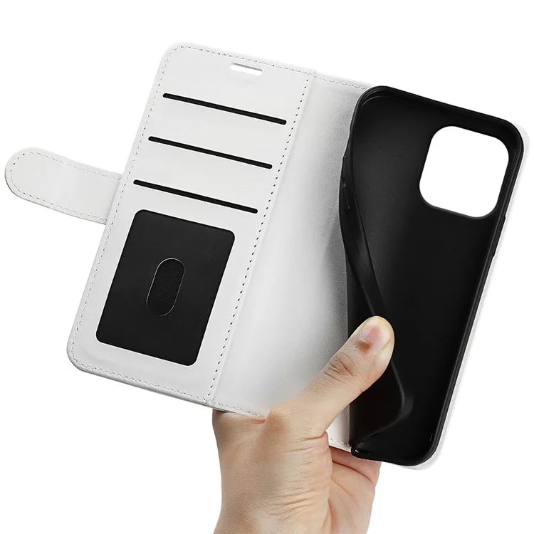 For iPhone 16 Pro Max Case Magnetic Closure Crazy Horse Texture Leather Phone Cover