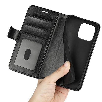 For iPhone 16 Pro Max Case Magnetic Closure Crazy Horse Texture Leather Phone Cover