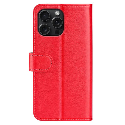 For iPhone 16 Pro Max Case Magnetic Closure Crazy Horse Texture Leather Phone Cover