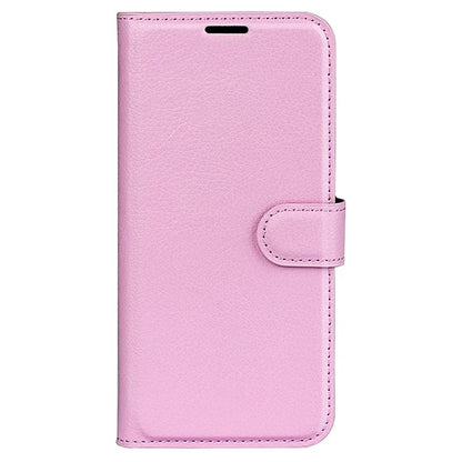 For iPhone 16 Pro Wallet Case Litchi Texture Phone Leather Cover