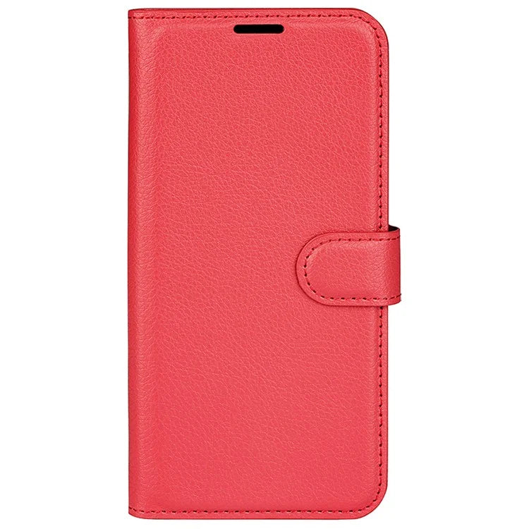 For iPhone 16 Pro Wallet Case Litchi Texture Phone Leather Cover