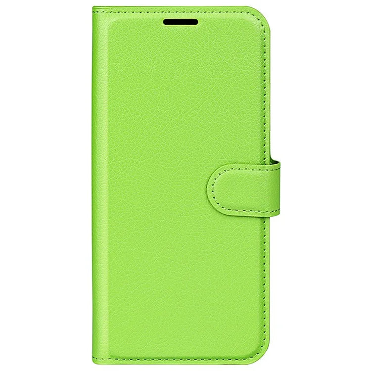 For iPhone 16 Pro Wallet Case Litchi Texture Phone Leather Cover