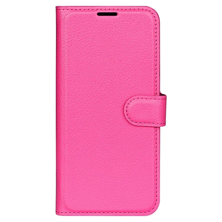 For iPhone 16 Pro Wallet Case Litchi Texture Phone Leather Cover