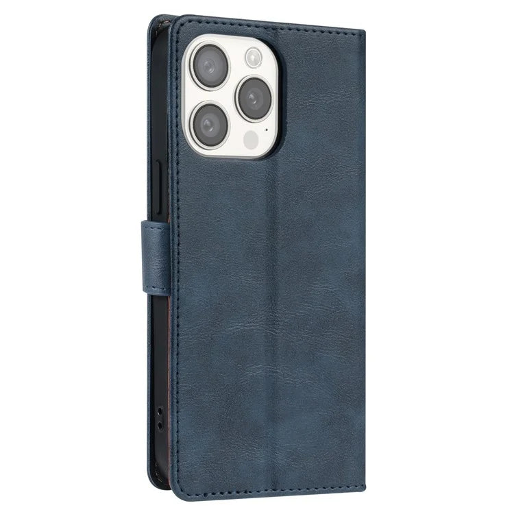 N.BEKUS CSJ-001 For iPhone 14 Pro Max Case PU Leather Magnetic Clasp Shockproof  Cover