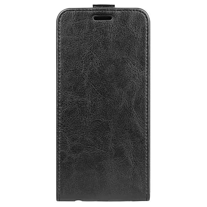 For iPhone 16 Pro Case Crazy Horse Texture Vertical Flip Leather Phone Cover
