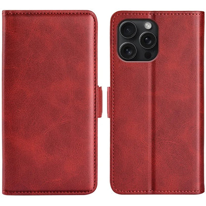 For iPhone 16 Pro Case Leather Wallet Folio Flip Protective Phone Cover