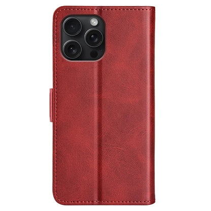 For iPhone 16 Pro Case Leather Wallet Folio Flip Protective Phone Cover