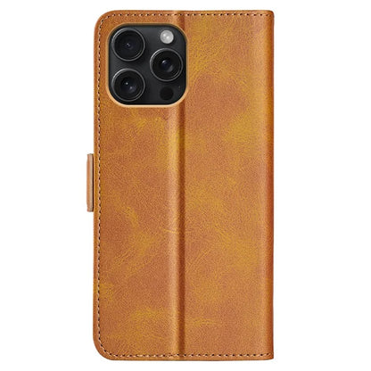 For iPhone 16 Pro Case Leather Wallet Folio Flip Protective Phone Cover