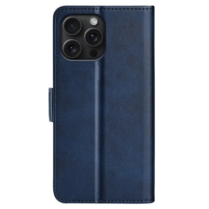 For iPhone 16 Pro Case Leather Wallet Folio Flip Protective Phone Cover