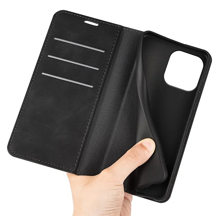 For iPhone 16 Pro Case PU Leather Wallet Folio Flip Phone Cover