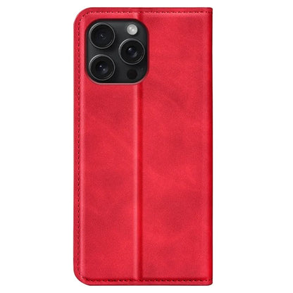 For iPhone 16 Pro Case PU Leather Wallet Folio Flip Phone Cover