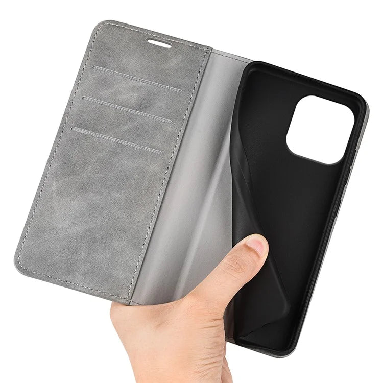For iPhone 16 Pro Case PU Leather Wallet Folio Flip Phone Cover