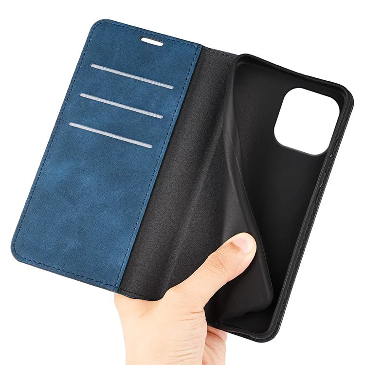For iPhone 16 Pro Case PU Leather Wallet Folio Flip Phone Cover