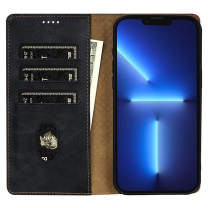 N.BEKUS CSJ-001 For iPhone 13 Pro Max Case Solid Color Leather Wallet Phone Cover Wholesale Distributors