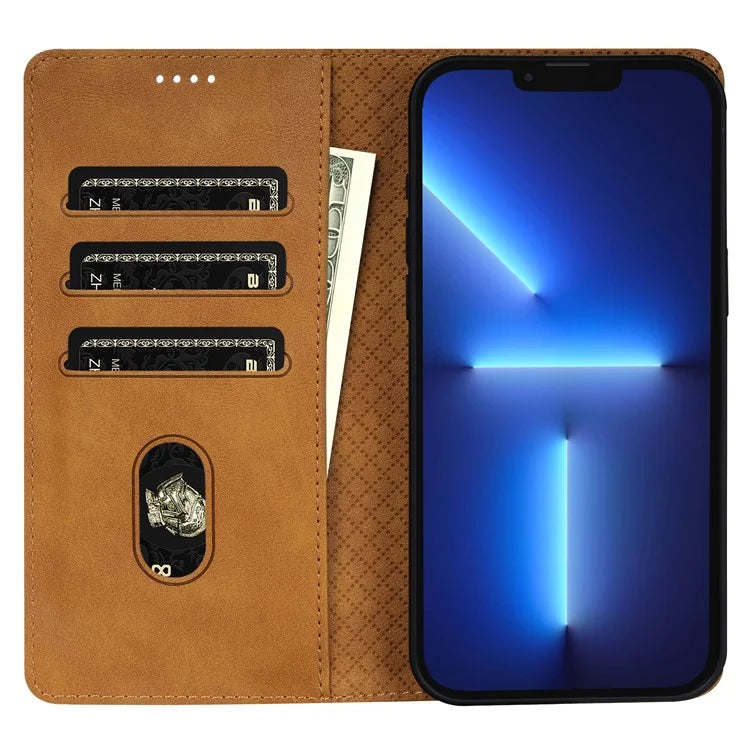 N.BEKUS CSJ-001 For iPhone 13 Pro Max Case Solid Color Leather Wallet Phone Cover Wholesale Distributors