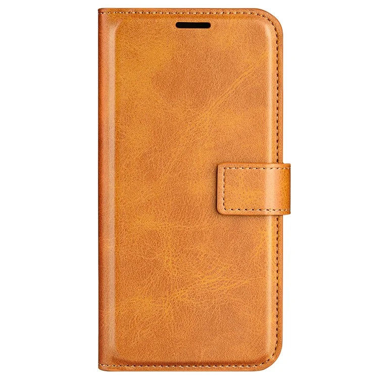For iPhone 16 Pro Case Magnetic Clasp Calf Texture Flip Leather Phone Cover