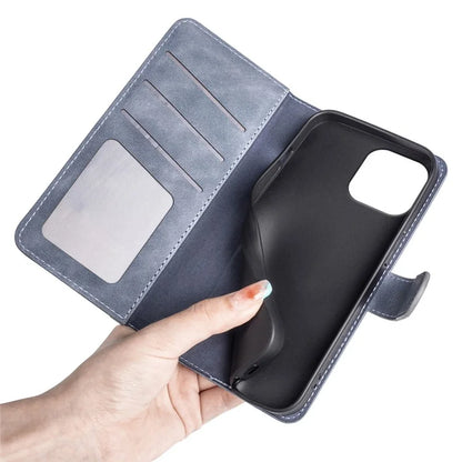 For iPhone 16 Pro Case Splicing Color PU Leather Phone Wallet Cover