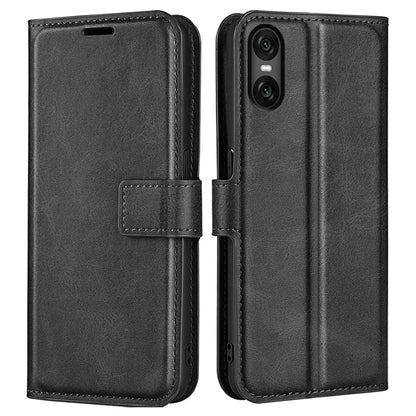 For Sony Xperia 10 VI Case Wallet Calf Texture Leather Phone Cover