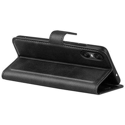 For Sony Xperia 10 VI Case Wallet Calf Texture Leather Phone Cover
