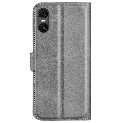 For Sony Xperia 10 VI Case Wallet Calf Texture Leather Phone Cover