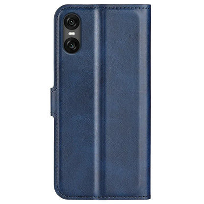 For Sony Xperia 10 VI Case Wallet Calf Texture Leather Phone Cover