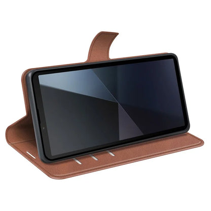 For Sony Xperia 10 VI Case Wallet Calf Texture Leather Phone Cover