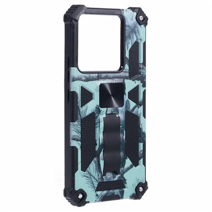 For Xiaomi Redmi Note 13 Pro 5G / Poco X6 5G Case Camouflage PC+TPU Phone Cover with Kickstand