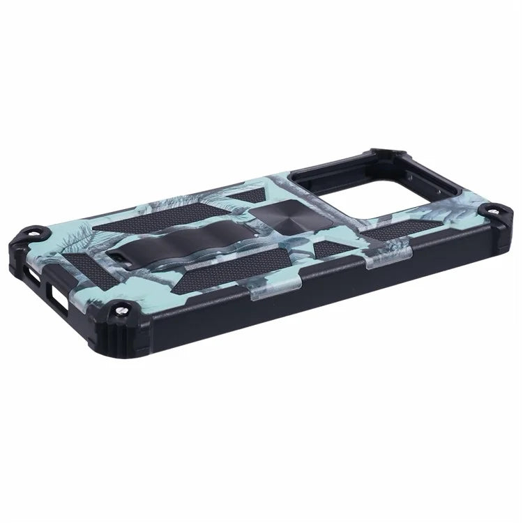 For Xiaomi Redmi Note 13 Pro 5G / Poco X6 5G Case Camouflage PC+TPU Phone Cover with Kickstand