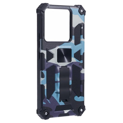 For Xiaomi Redmi Note 13 Pro 5G / Poco X6 5G Case Camouflage PC+TPU Phone Cover with Kickstand