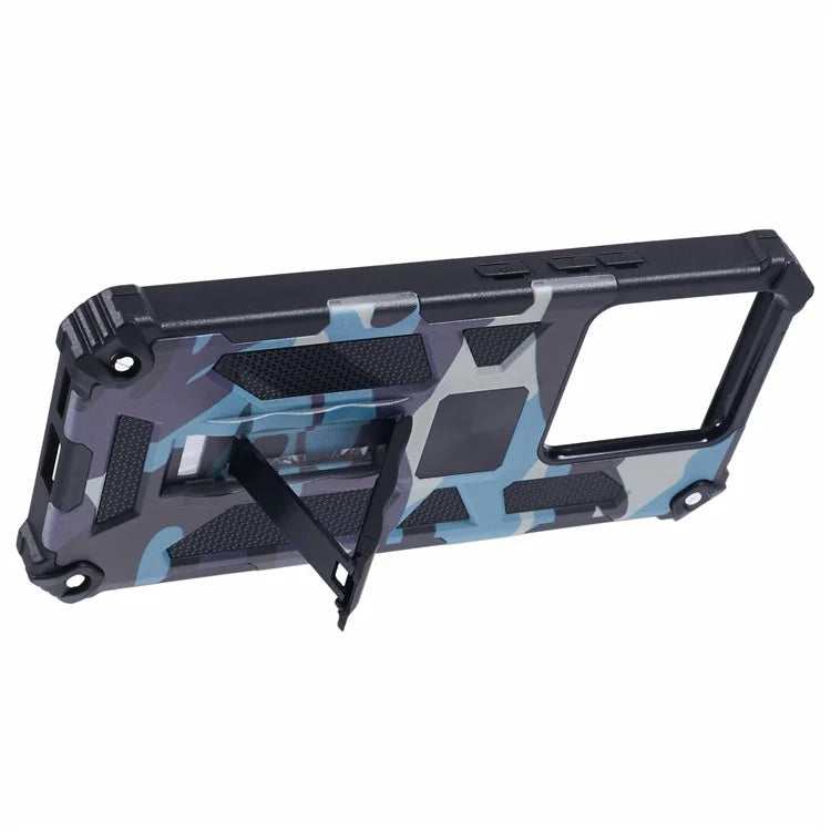 For Xiaomi Redmi Note 13 Pro 5G / Poco X6 5G Case Camouflage PC+TPU Phone Cover with Kickstand