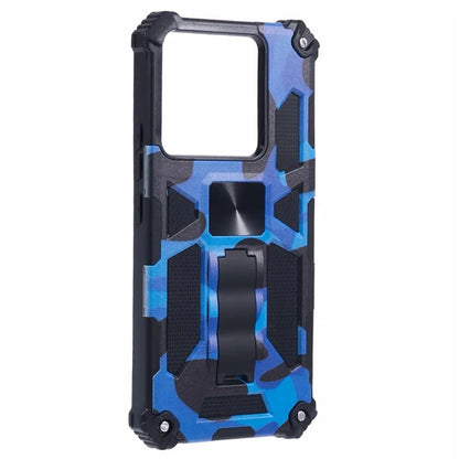 For Xiaomi Redmi Note 13 Pro 5G / Poco X6 5G Case Camouflage PC+TPU Phone Cover with Kickstand