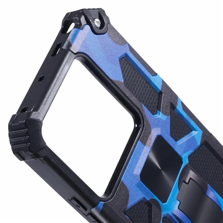 For Xiaomi Redmi Note 13 Pro 5G / Poco X6 5G Case Camouflage PC+TPU Phone Cover with Kickstand