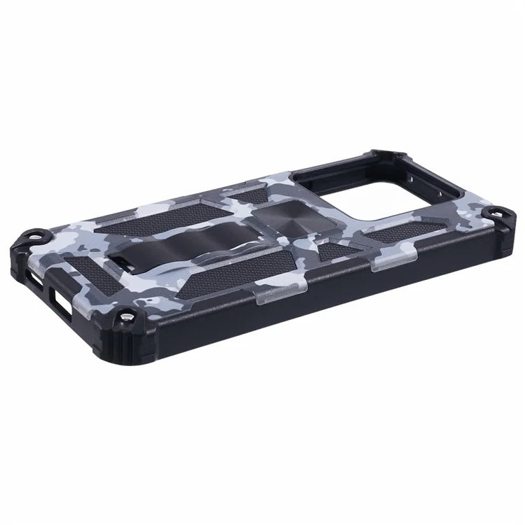 For Xiaomi Redmi Note 13 Pro 5G / Poco X6 5G Case Camouflage PC+TPU Phone Cover with Kickstand