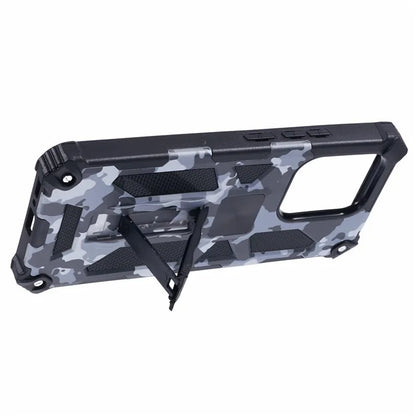 For Xiaomi Redmi Note 13 4G Case Kickstand PC+TPU Phone Cover Camouflage Design
