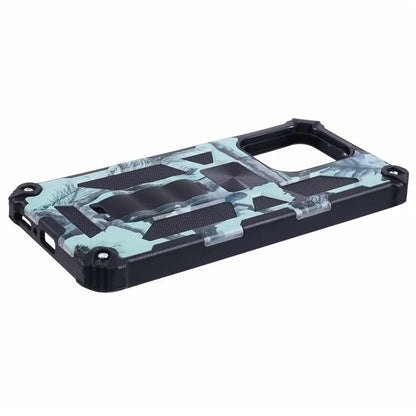For Xiaomi Redmi Note 13 4G Case Kickstand PC+TPU Phone Cover Camouflage Design