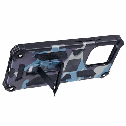 For Xiaomi Redmi Note 13 4G Case Kickstand PC+TPU Phone Cover Camouflage Design
