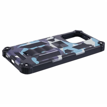 For Xiaomi Redmi Note 13 4G Case Kickstand PC+TPU Phone Cover Camouflage Design