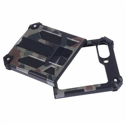 For Samsung Galaxy Z Flip6 5G Case Kickstand PC+TPU Camo Protective Cover
