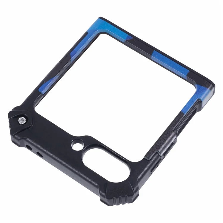 For Samsung Galaxy Z Flip6 5G Case Kickstand PC+TPU Camo Protective Cover