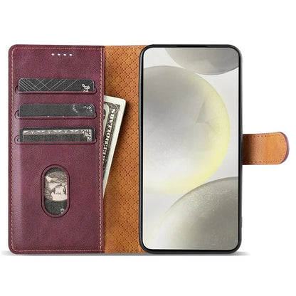 N.BEKUS CSJ-001 For Samsung Galaxy A34 5G Case PU Leather Cover with Wallet Stand