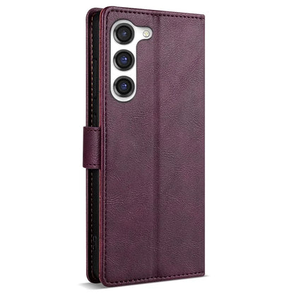 N.BEKUS CSJ-001 For Samsung Galaxy S23 Case Solid Color Leather Stand View Cover