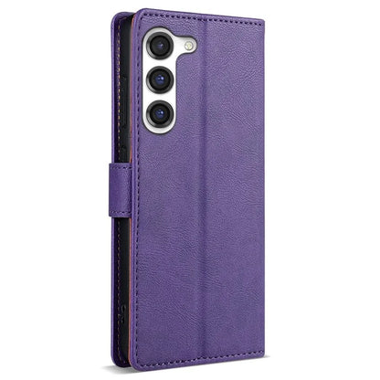 N.BEKUS CSJ-001 For Samsung Galaxy S23 Case Solid Color Leather Stand View Cover