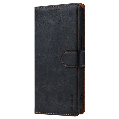 N.BEKUS CSJ-001 For iPhone 14 Pro Shockproof Case Solid Color Leather Wallet Phone Shell