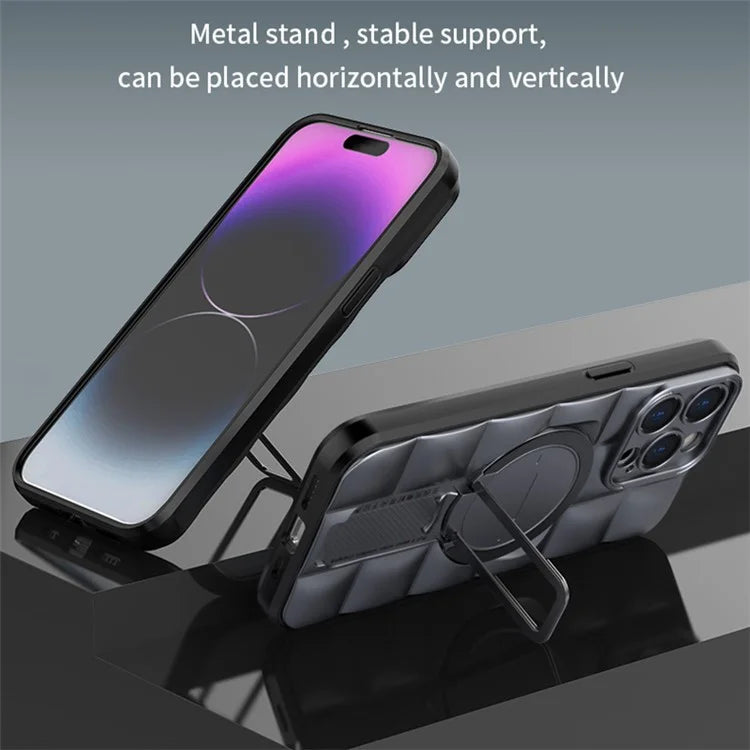For iPhone 15 Pro Max Case Compatible with MagSafe TPU+PC Protective Phone Cover