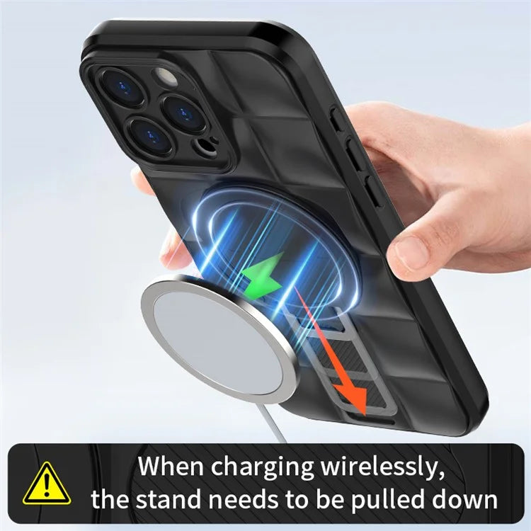 For iPhone 15 Pro Max Case Compatible with MagSafe TPU+PC Protective Phone Cover